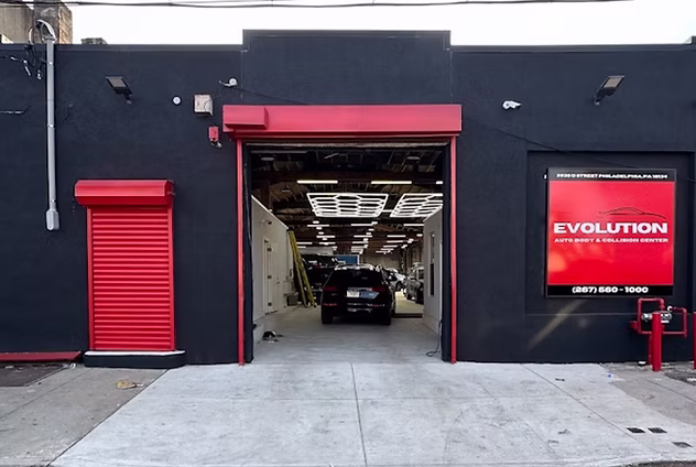 Evolution Auto Body and Collision Center at 2838 D Street in Philadelphia